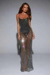 LUXE On Arrival Sheer Maxi Dress Black