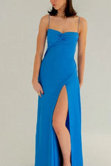 Stylish Sheath Spaghetti Straps Pink Party Dress with Criss Cross Back