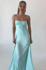 Stylish Sheath Spaghetti Straps Pink Party Dress with Criss Cross Back