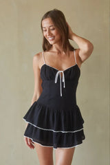 Fiorella Open Back Mini Dress