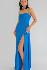 Stylish Sheath Spaghetti Straps Pink Party Dress with Criss Cross Back