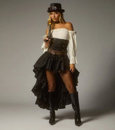 Steampunk Western Outlaw Six-Piece Costume Set