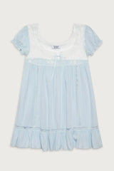 Harmony Mini Dress - Blue Porcelain