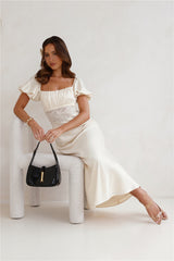 Connected By Love Satin Maxi Dress Butter