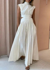 Isla Cut-Out Maxi Set Sleeveless High-Neck Two-Piece