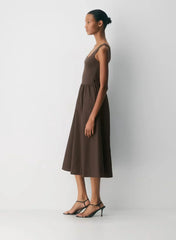 Revive Poplin Dress-Limited Edition — Rich Mocha Brown